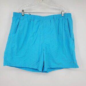 Columbia PFG Backcast Men's Blue Swim Trunk Bathing Suit Bottom Shorts XXL x 6"
